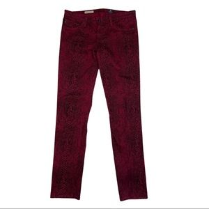 AG Adriano Goldschmied Animal Print Jeans